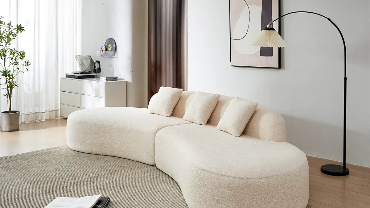 Sherpa couch: CurveCloud Modular Sherpa PackSavvy Sofa
