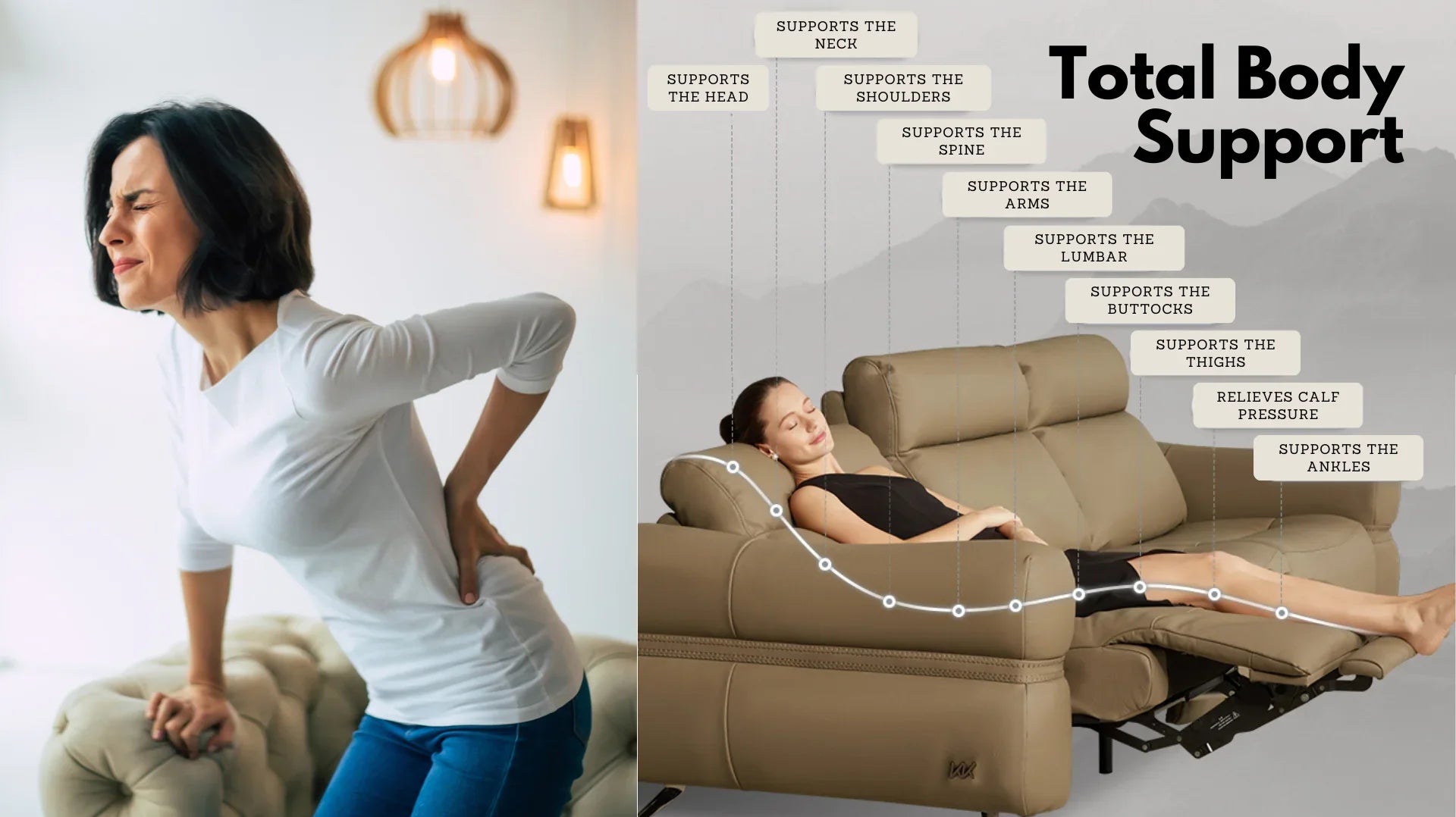 Tips for Choosing a Reclining Sofa That Supports Good Posture and Reduces Back Pain How Lumbar Support Helps Prevent Slouching
