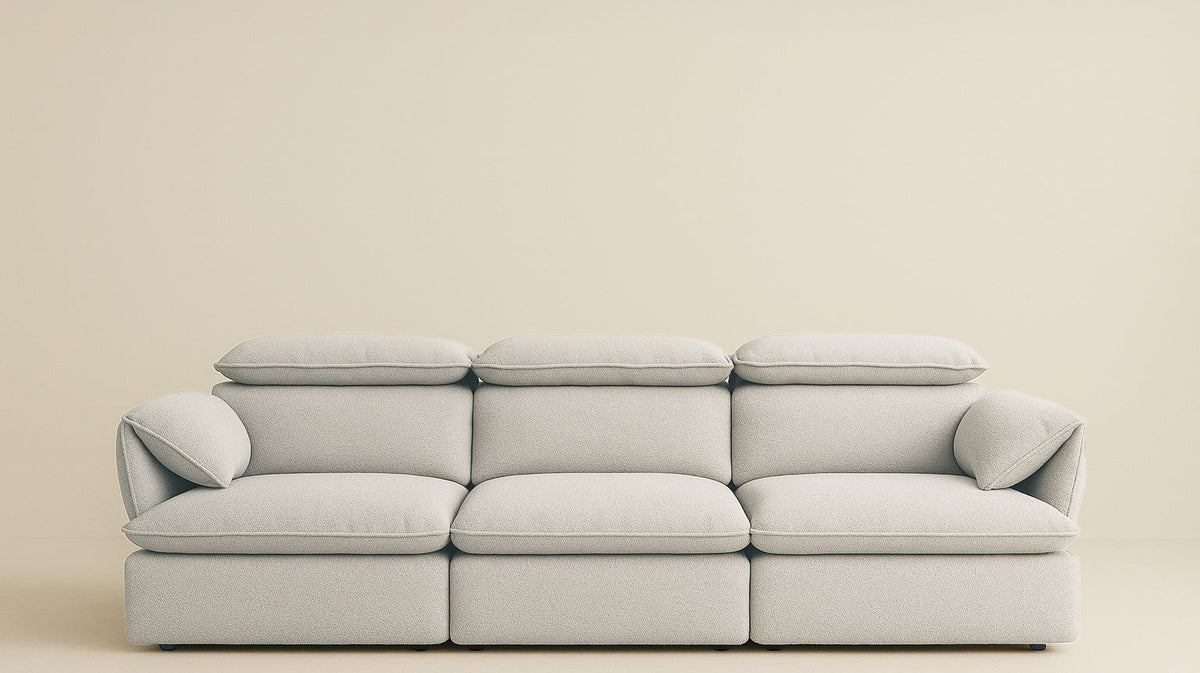 LuxeNap Electrical Extendable Sofa Bed shown extended flat