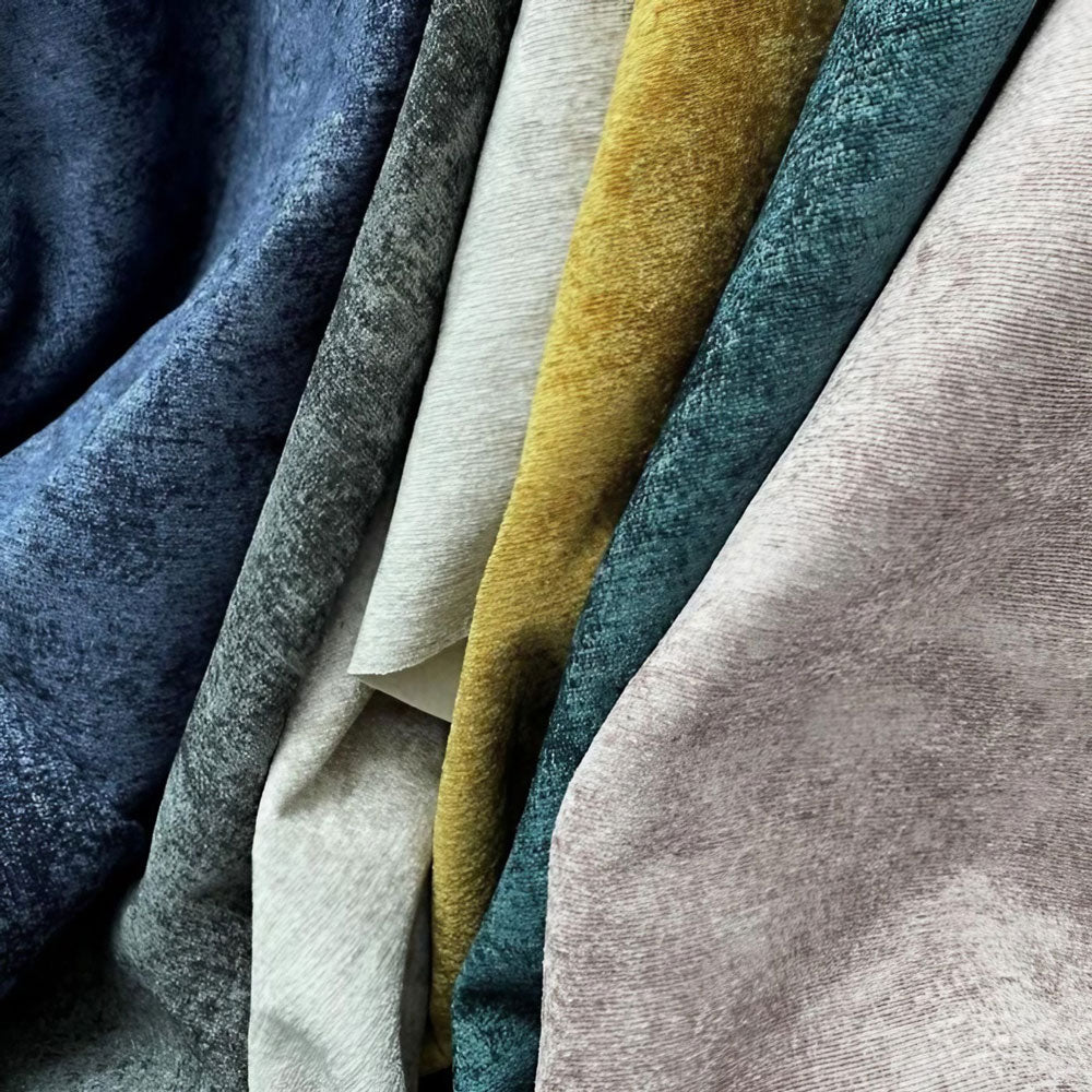 Couchery chenille upholstery sample colours