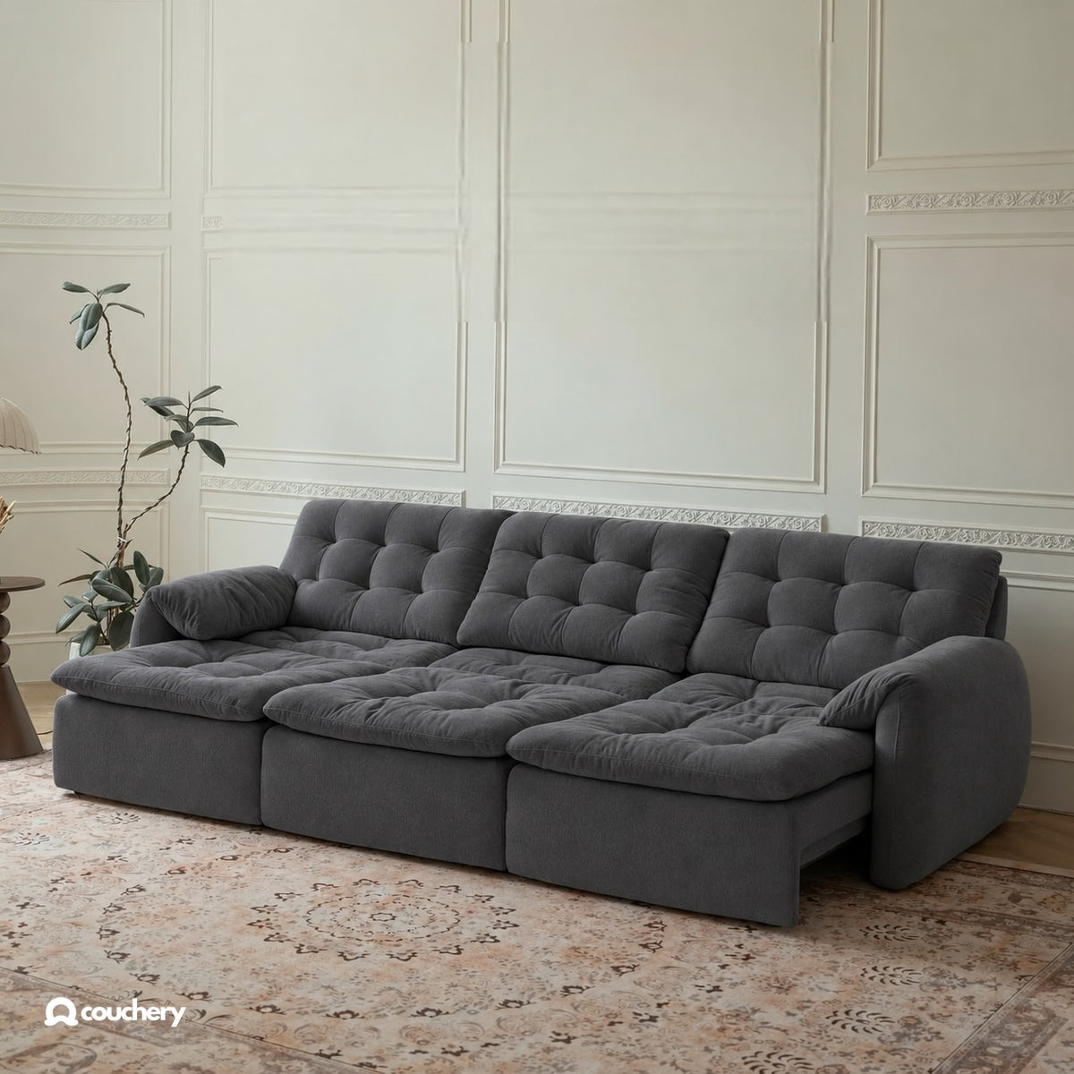 LumaNest colour preview — Charcoal chenille · LN19