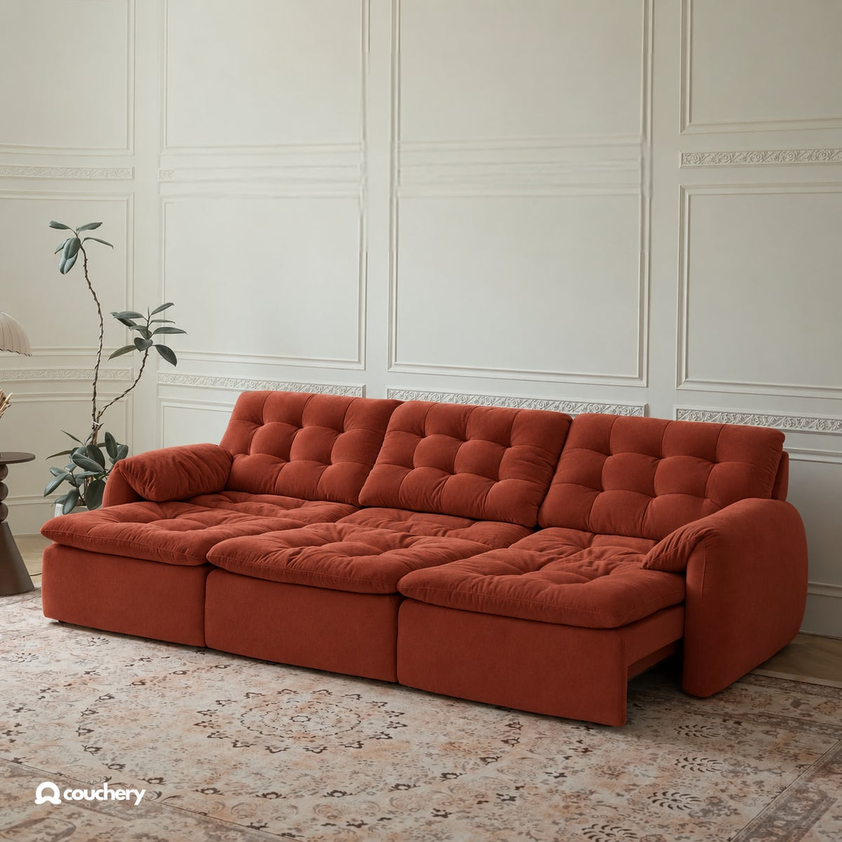 LumaNest colour preview — Terracotta Clay chenille · LN14