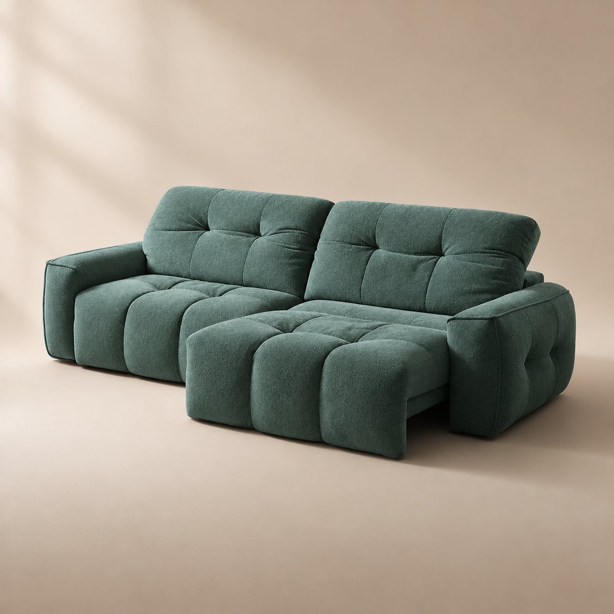 CloudNest sofa in Cloudsoft Weave Lagoon Teal CW10 — upholstery colour preview