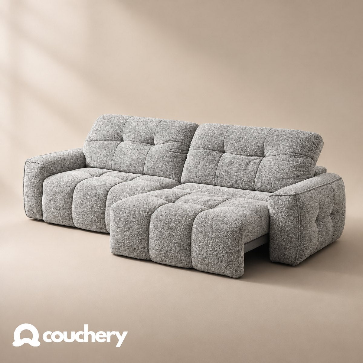 CloudNest Loft Bouclé Pearl Grey LB03 colour preview