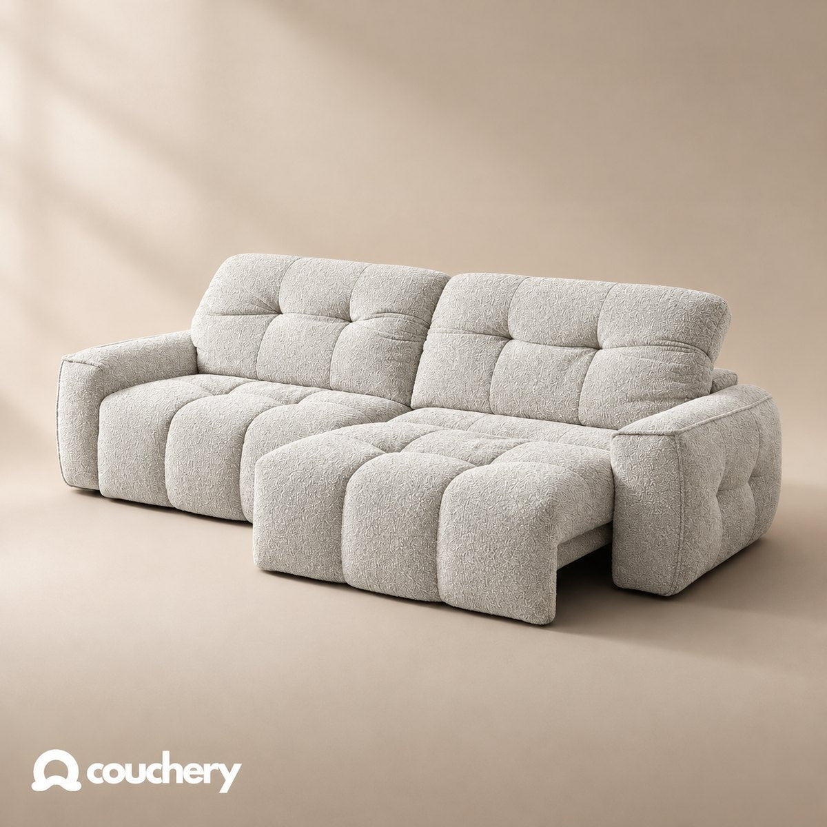 CloudNest Loft Bouclé Porcelain White LB01 colour preview