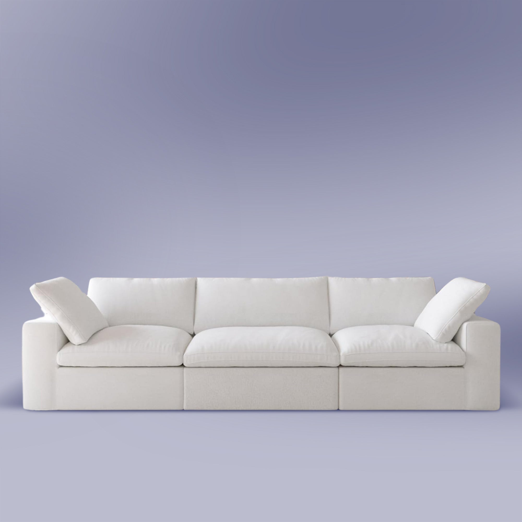 Cloud modular sofa that arrives compressed in a box