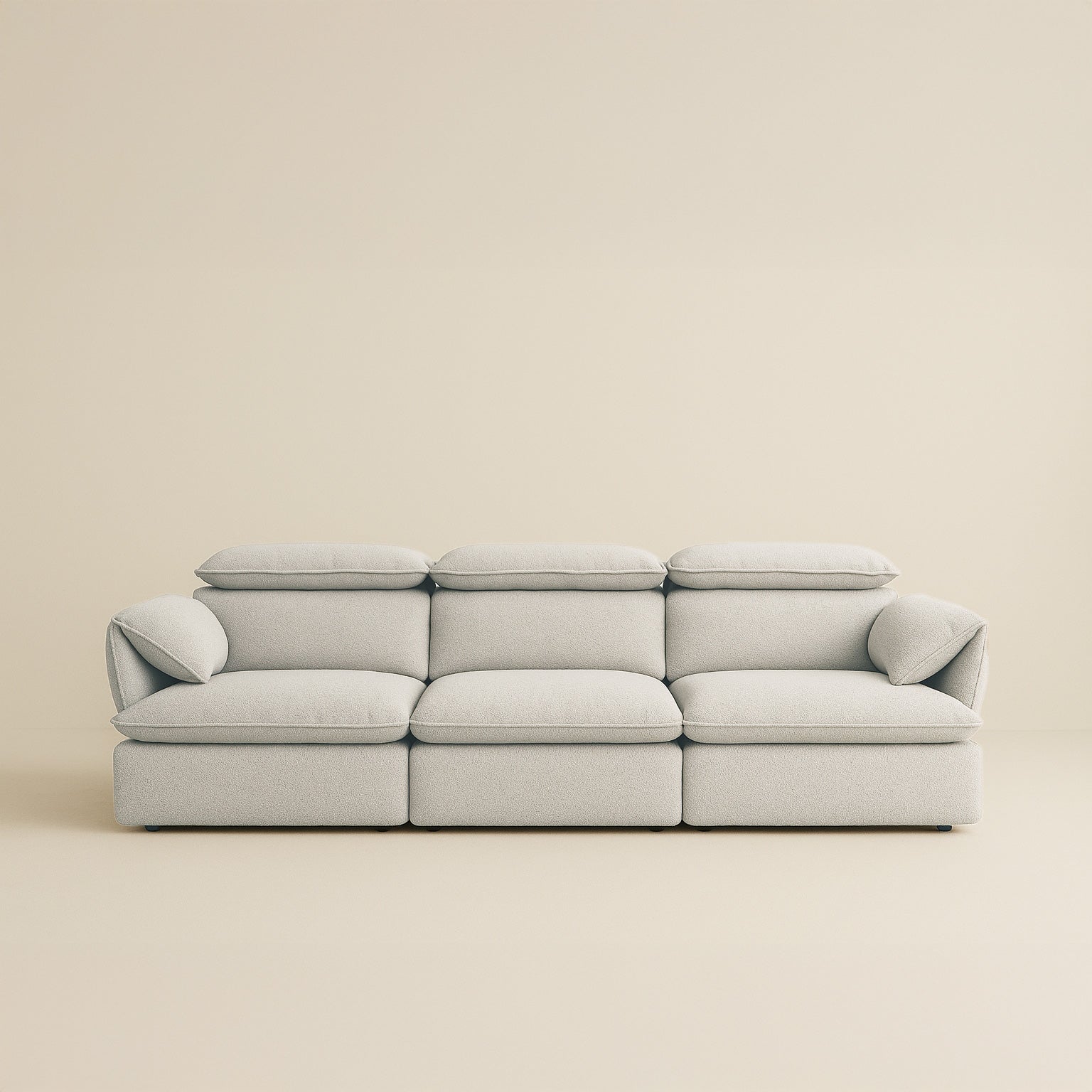 LuxeNap Electrical Extendable Sofa Bed shown extended flat