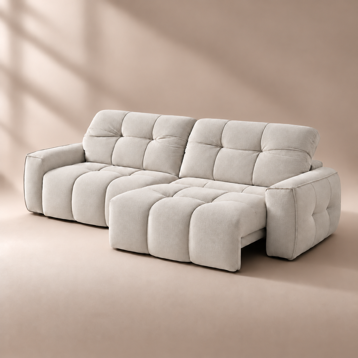 CloudNest colour preview — Performance Diamond Coconut ED01 — digital upholstery visualisation