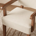 Armchair seat and arm detail