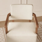 Armchair back cushion and frame from above