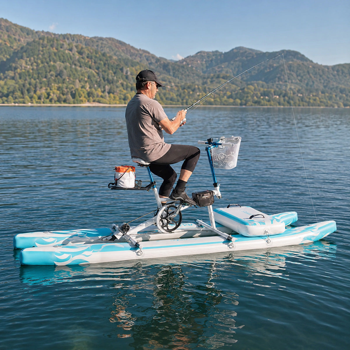 Inflatable Water Bike | Pedal Hydrobike (Blue)