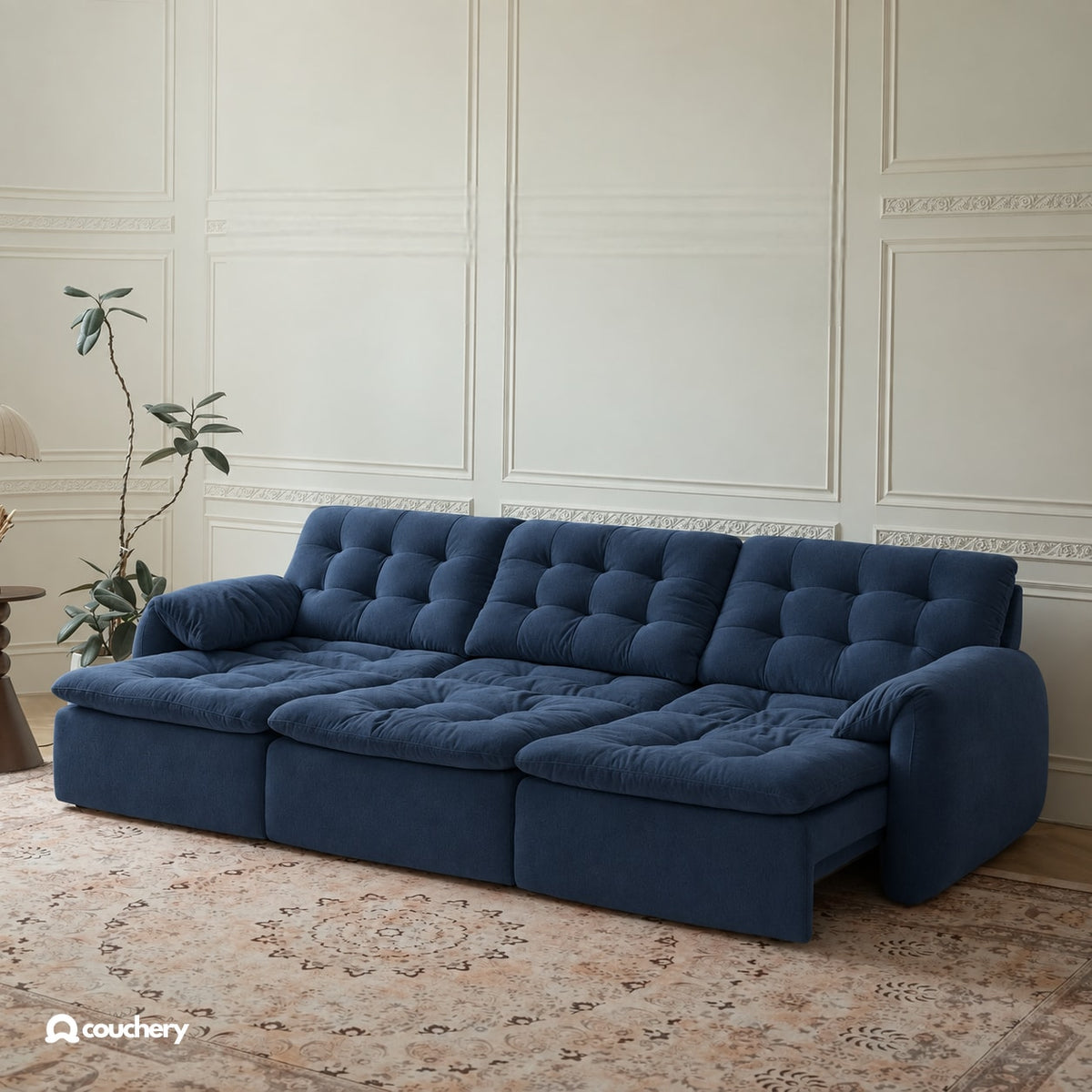 LumaNest colour preview — Midnight Navy chenille · LN18