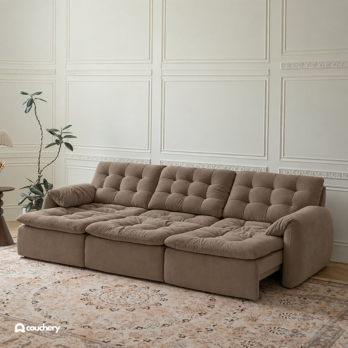 LumaNest colour preview — Mocha Taupe chenille · LN08