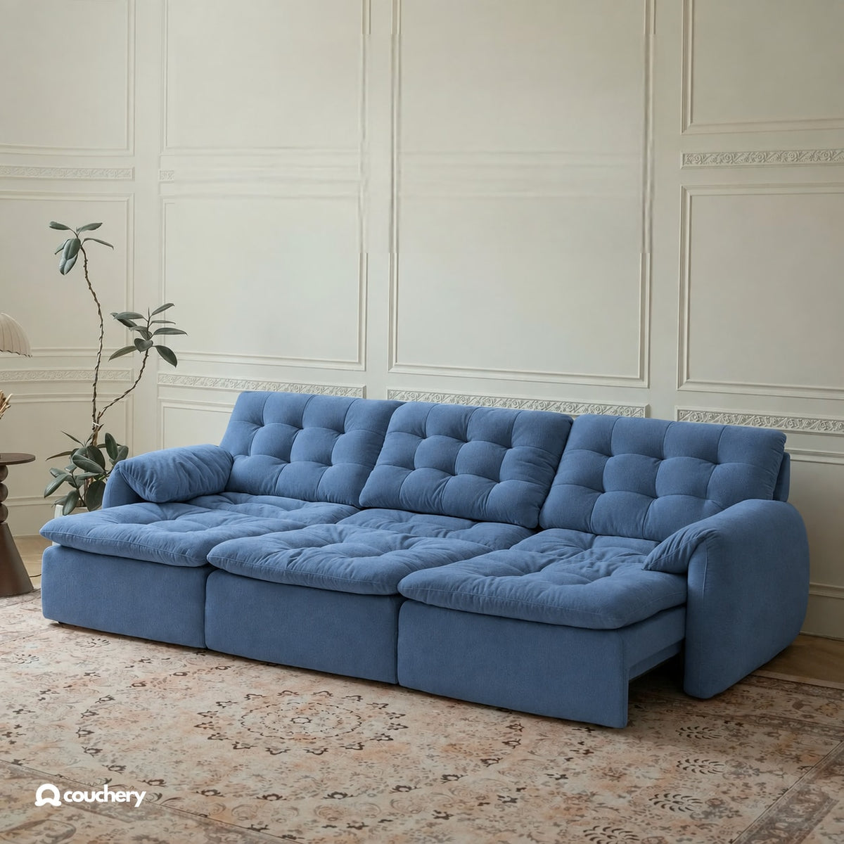 LumaNest colour preview — Powder Blue chenille · LN12