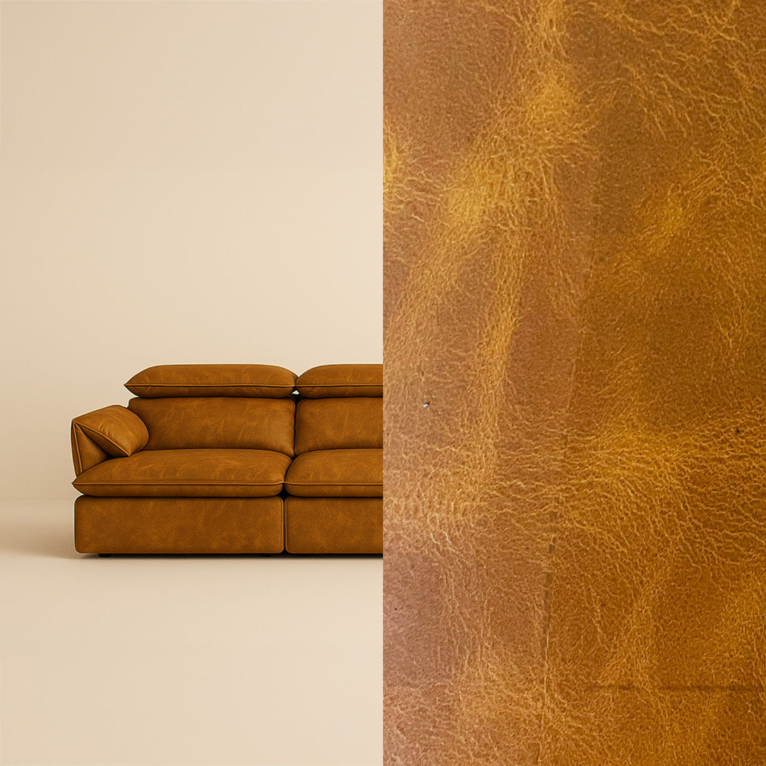 Premium Rubbed Leather | Vintage Saddle Brown | XT002
