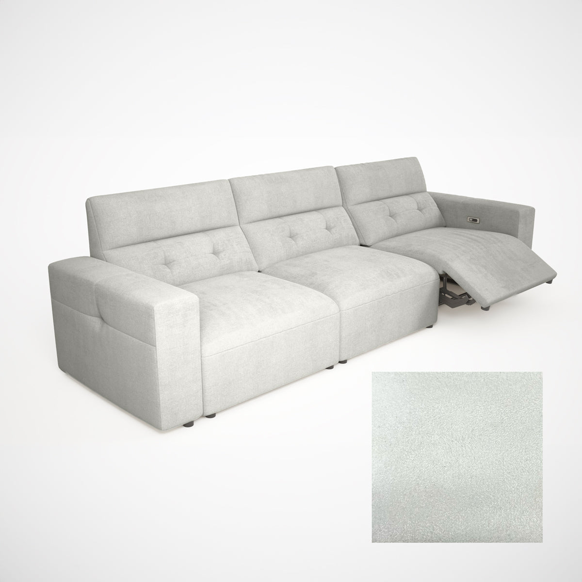 Serenity Faux Suede Morning Fog