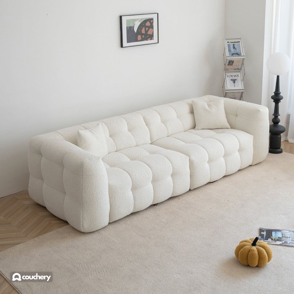 MallowNest closed position in a living room