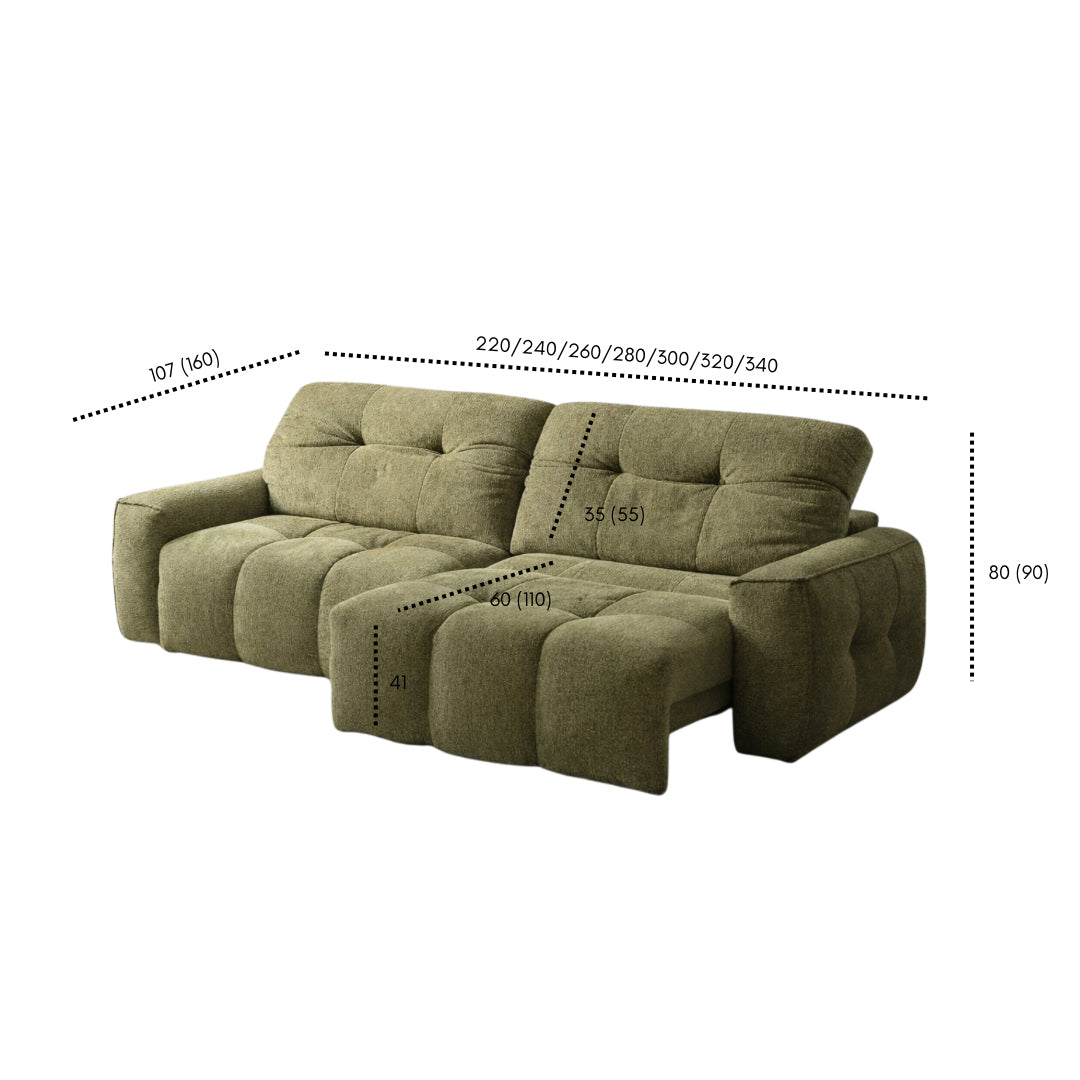CloudNest dimensions diagram in centimetres