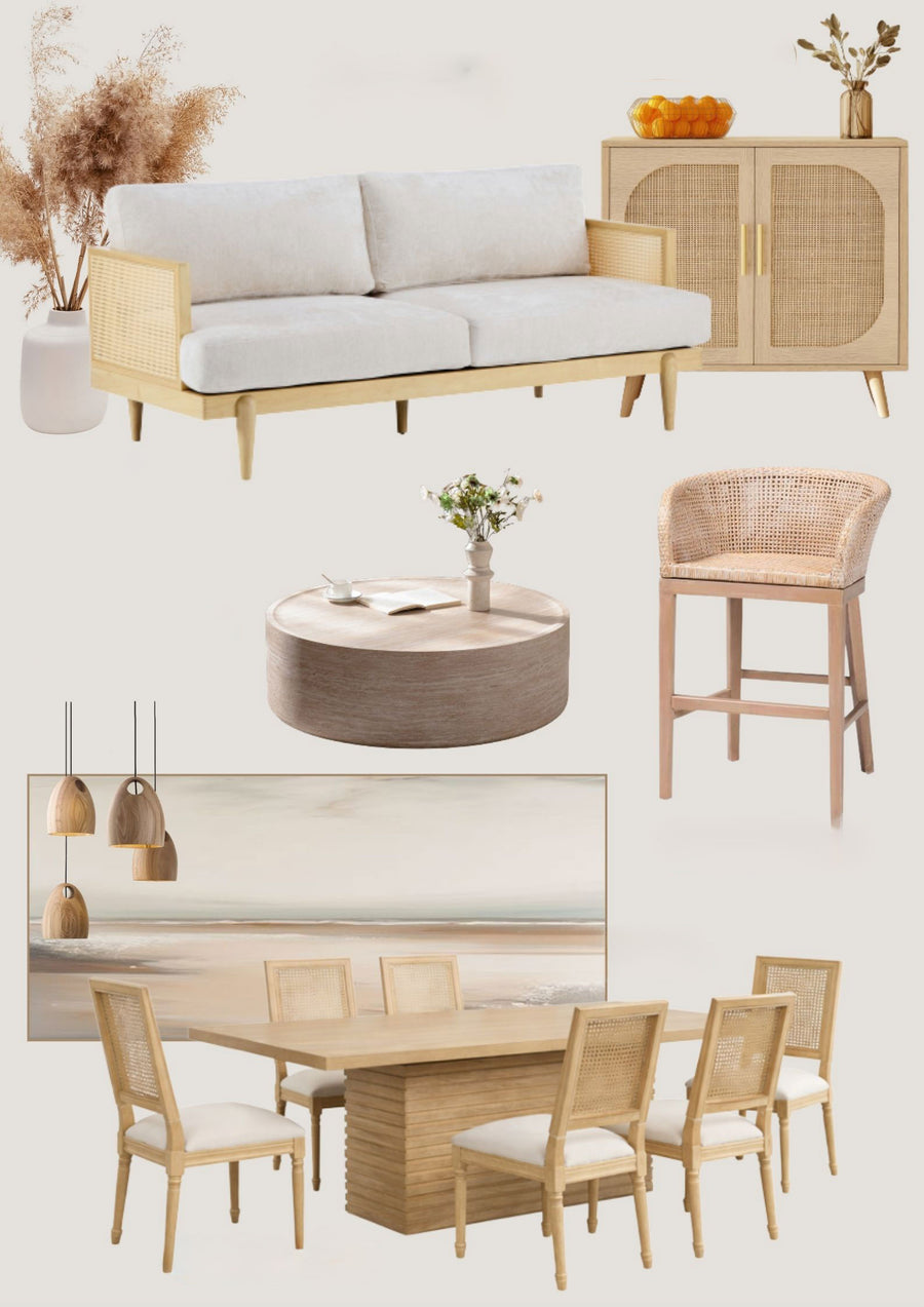 Rattan set — styled