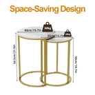 Nesting side tables dimensions