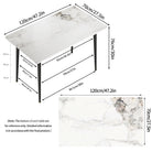 Dining table dimensions 47.2 x 27.5 x 30 inches