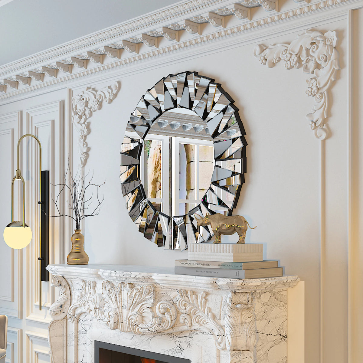 Sunburst wall mirror dimensions
