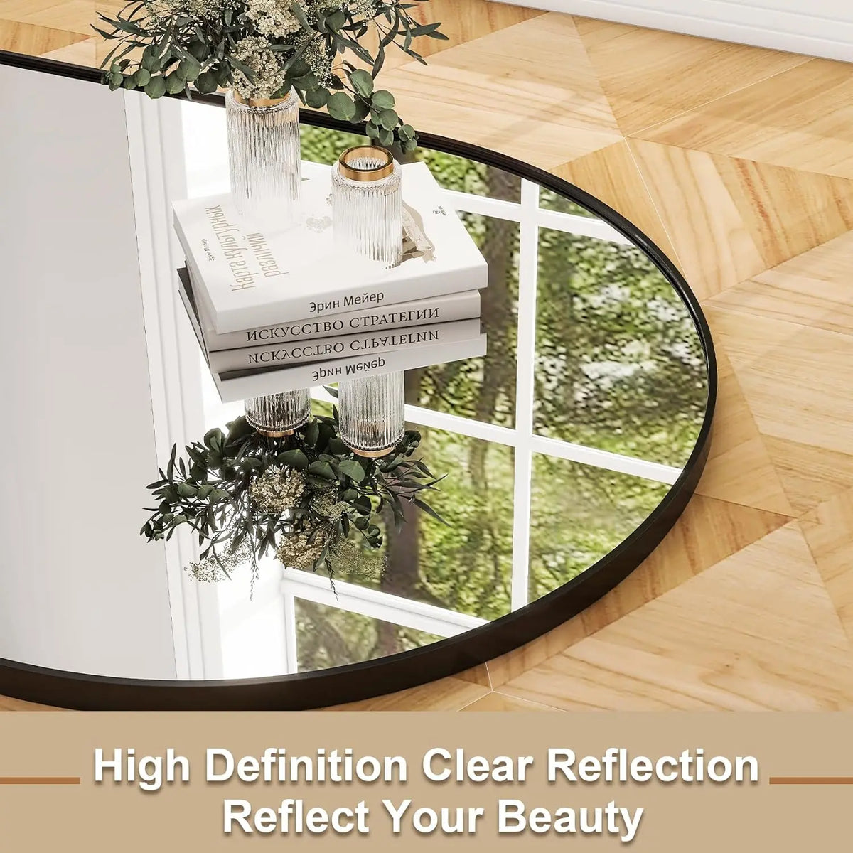 Clear reflection close-up