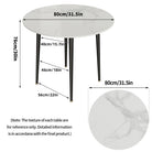 Round dining table dimensions 31.5 x 30 inches