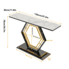 Hexagon console table dimensions 47.2 x 11.8 x 30.7 inches