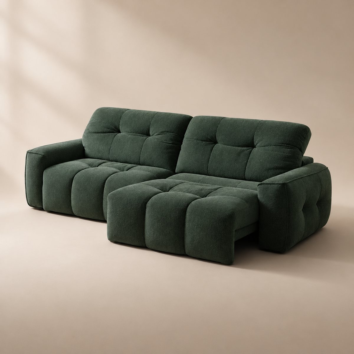 CloudNest sofa in Cloudsoft Weave Forest Moss CW11 — upholstery colour preview