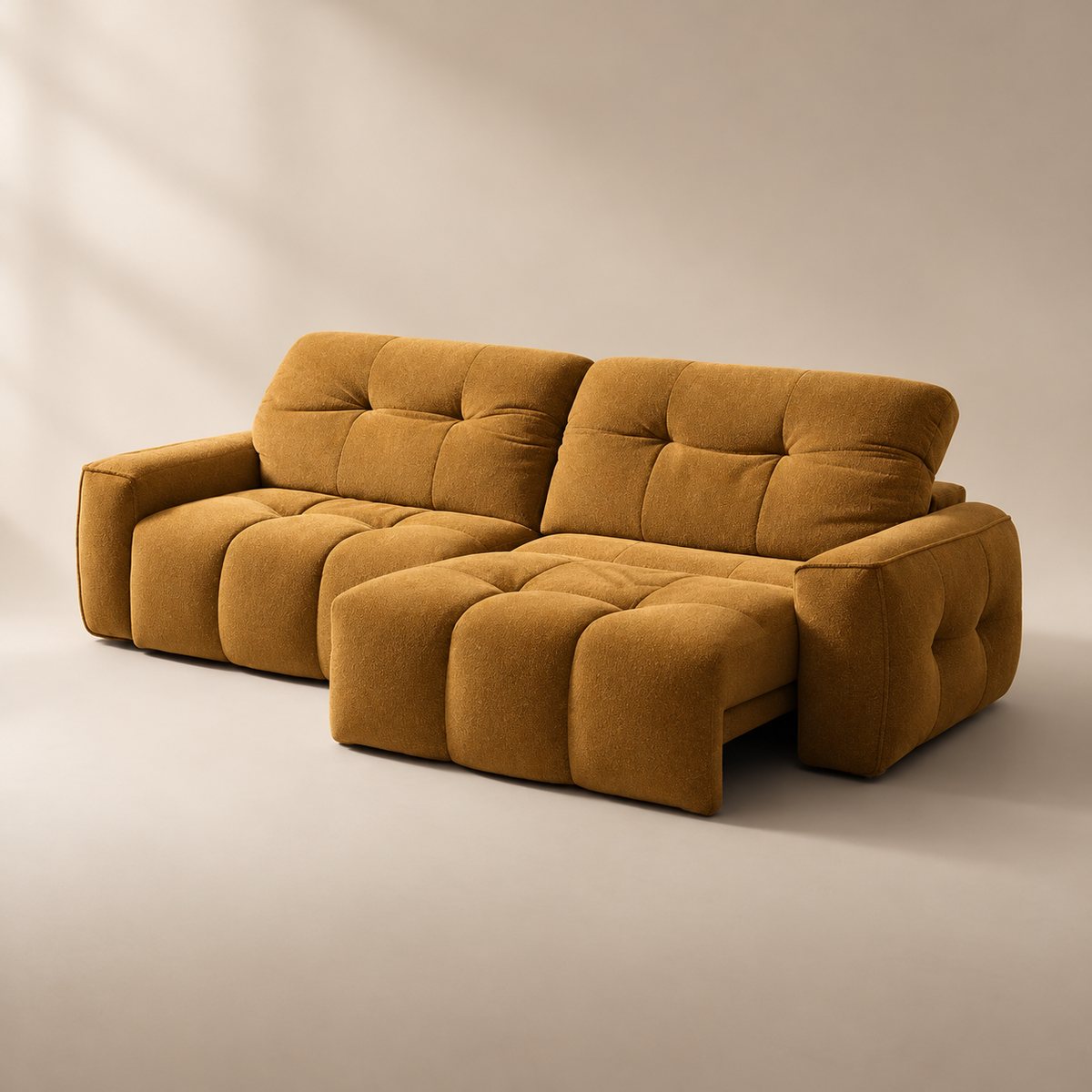 CloudNest sofa in Cloudsoft Weave Golden Saffron CW07 — upholstery colour preview