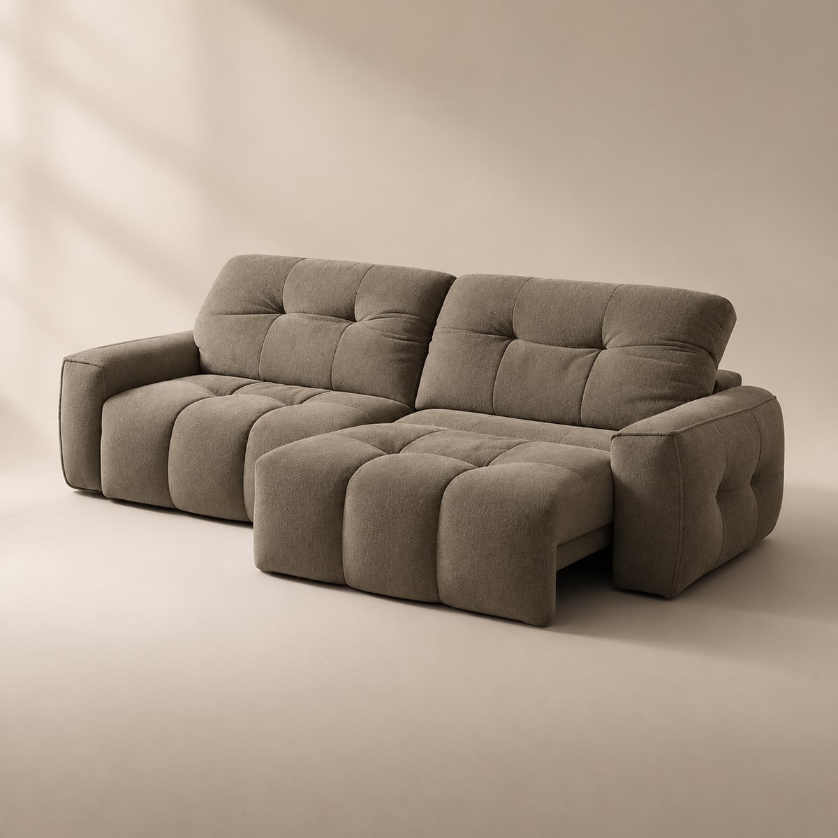 CloudNest sofa in Cloudsoft Weave Mushroom Taupe CW08 — upholstery colour preview