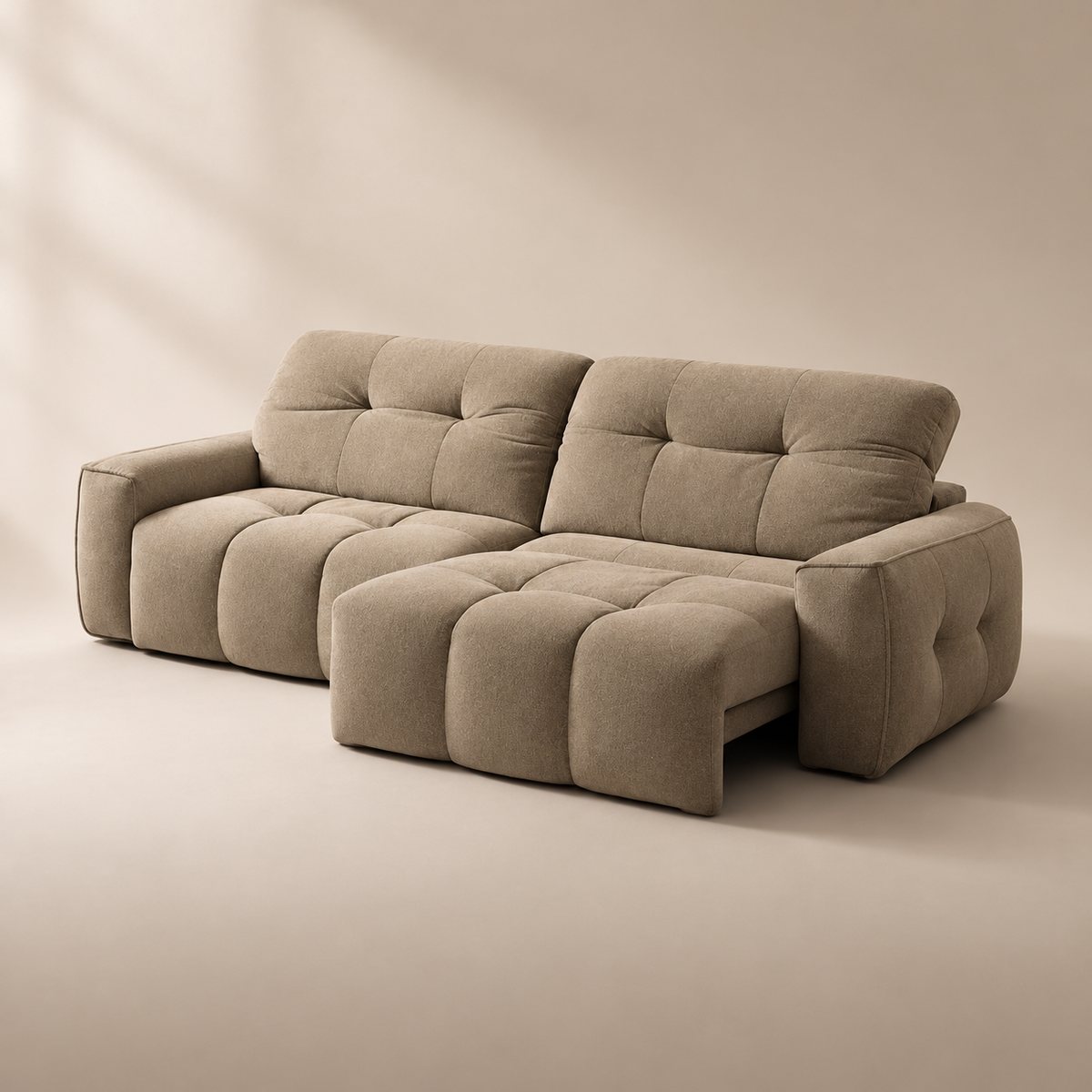 CloudNest sofa in Cloudsoft Weave Sandstone CW05 — upholstery colour preview