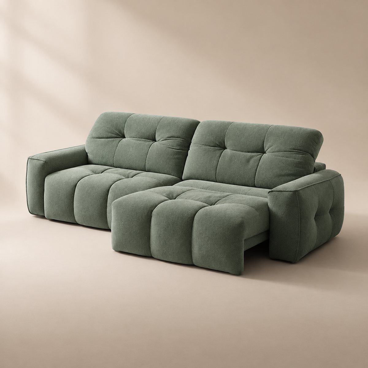 CloudNest sofa in Cloudsoft Weave Soft Sage CW09 — upholstery colour preview