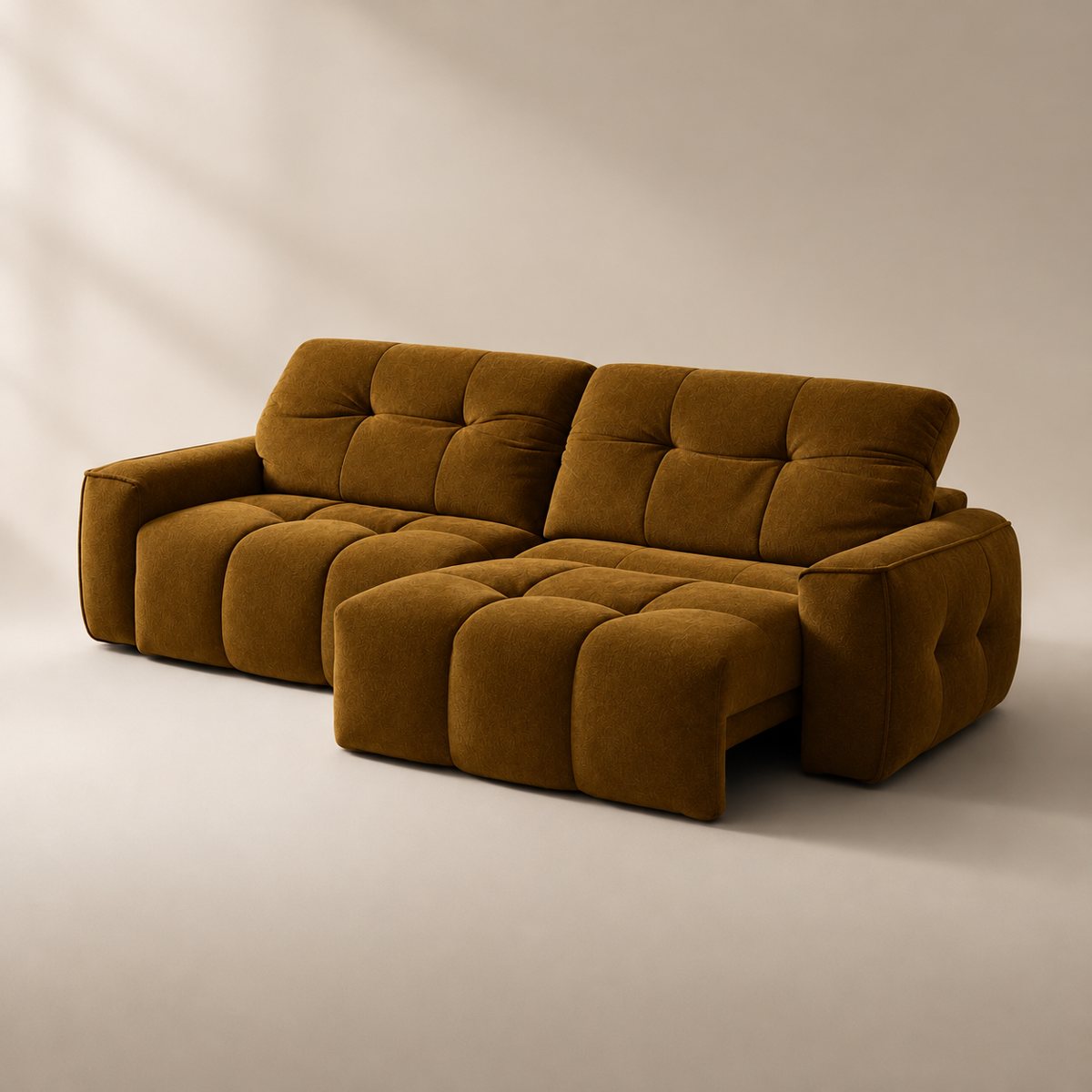 Cloudnest sofa in Velour Suede Amber Brown VS25 — upholstery colour preview