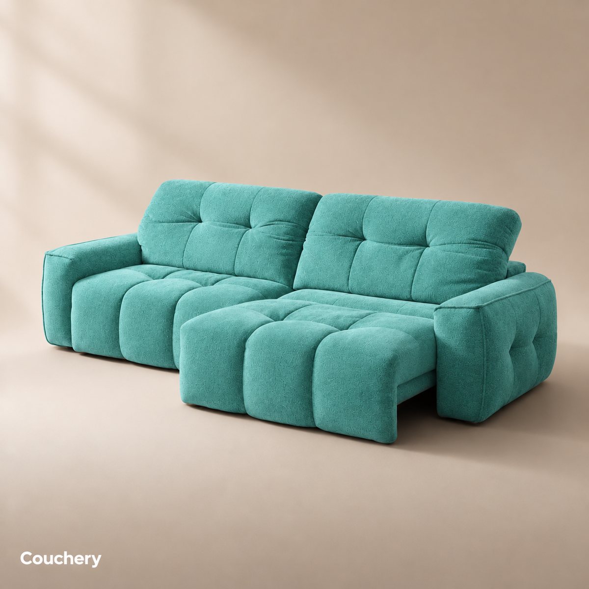 Cloudnest sofa in Velour Suede Aqua Mint VS35 — upholstery colour preview
