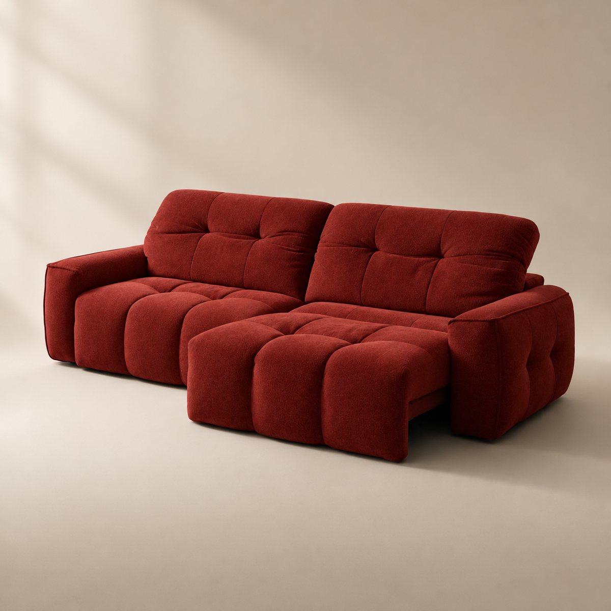 Cloudnest sofa in Velour Suede Garnet Red VS32 — upholstery colour preview