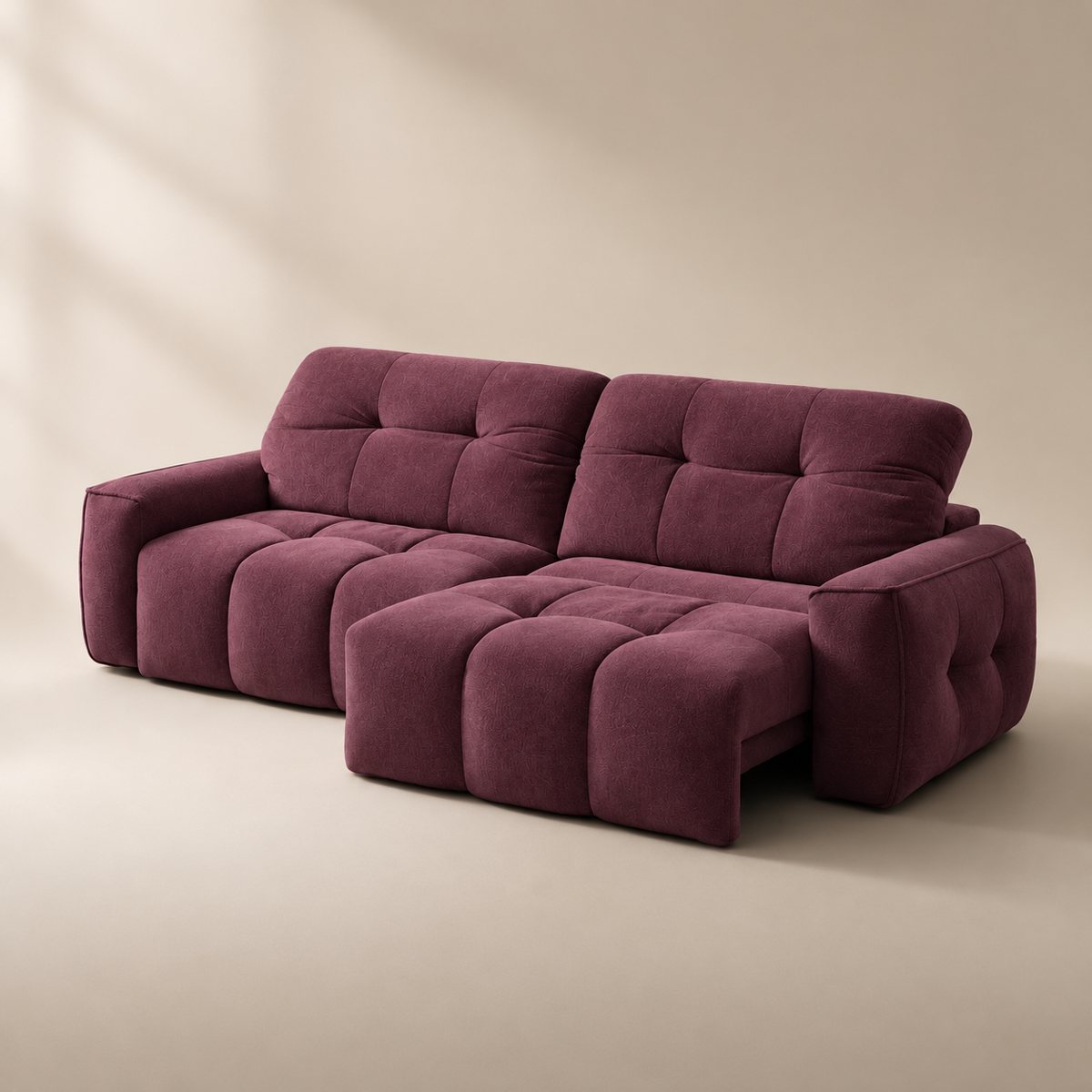 Cloudnest sofa in Velour Suede Mulberry VS31 — upholstery colour preview