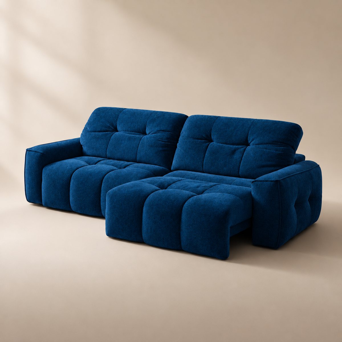 Cloudnest sofa in Velour Suede Sapphire Blue VS34 — upholstery colour preview