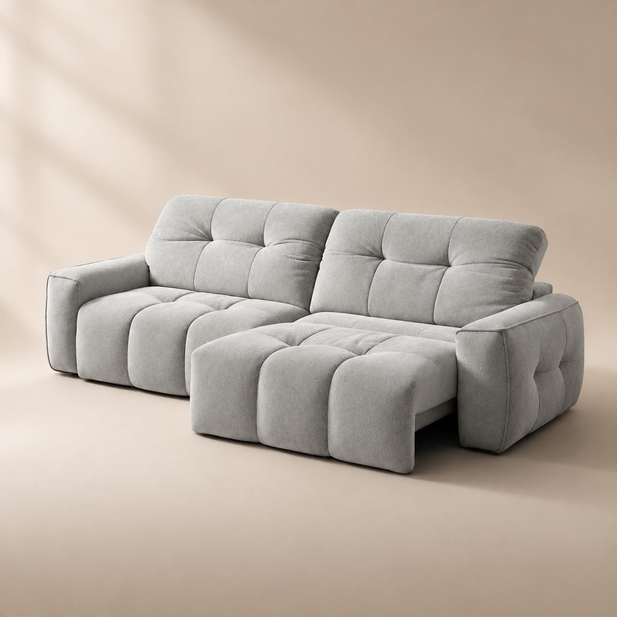 Cloudnest sofa in Velour Suede Silver Cloud VS28 — upholstery colour preview