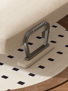 Folding sleeper support detail in the extended position