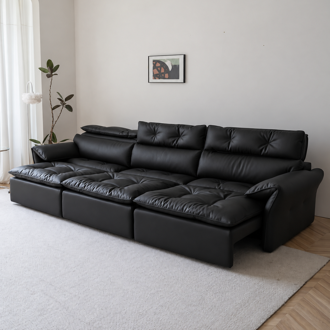 LuxeNap sofa in Nightfall — Eco Genuine Leather colour preview