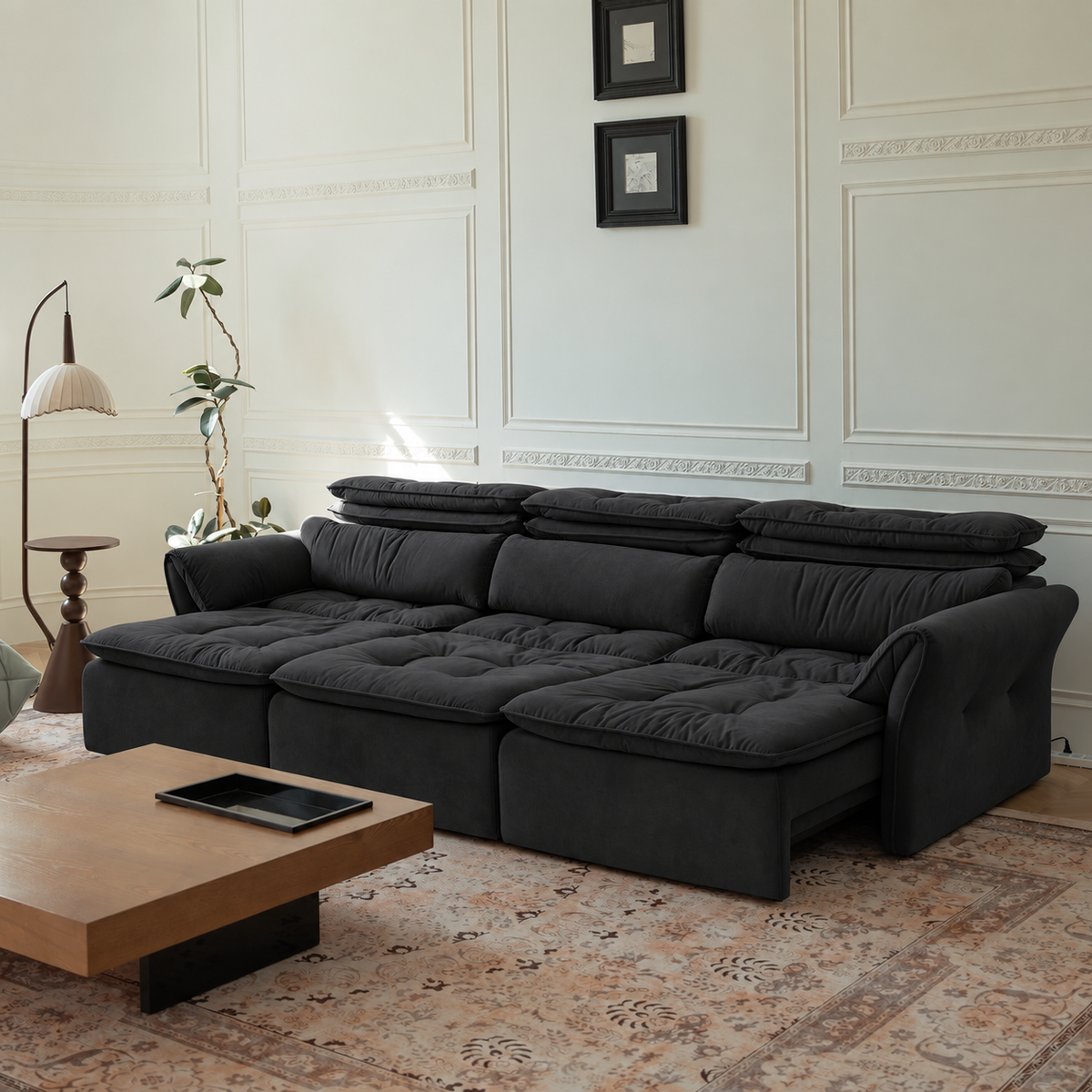 LuxeNap sofa in After Dark — Microfibre Fabric colour preview