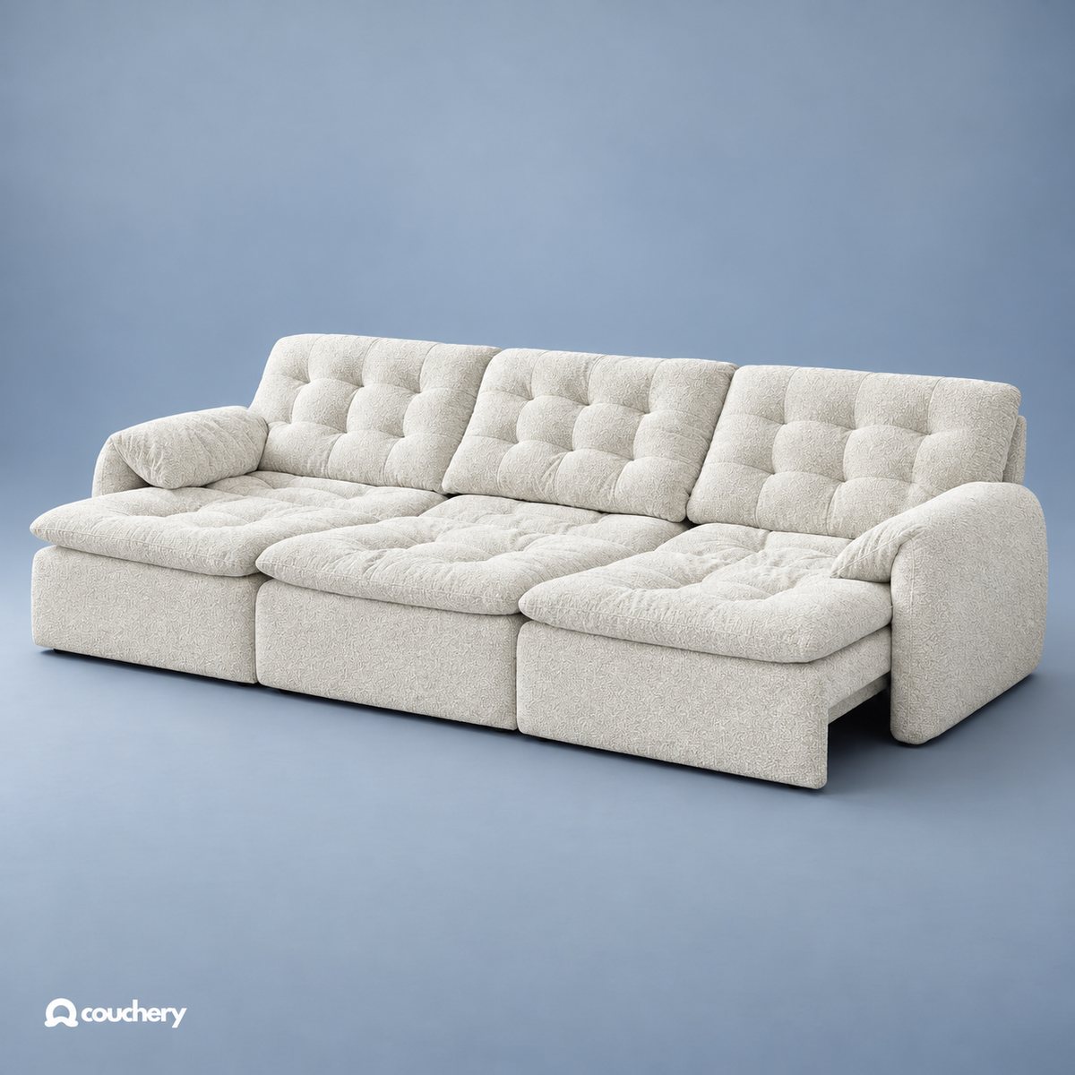 LumaNest Loft Bouclé Warm Ivory LB02 colour preview