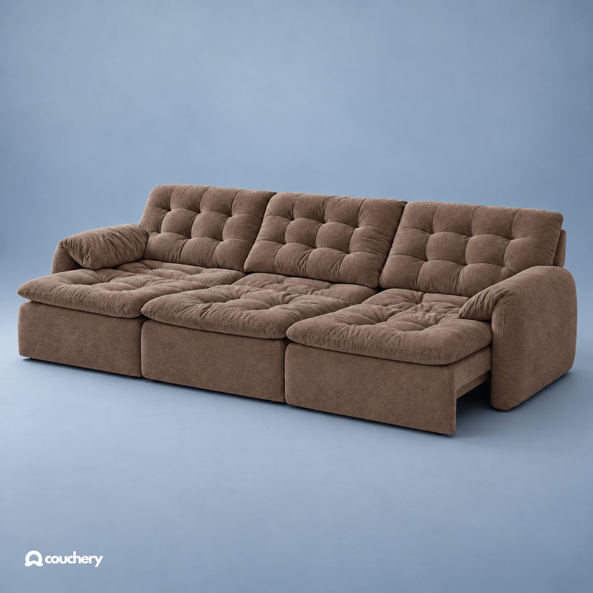 Lumanest sofa in Velour Suede Cocoa Taupe VS05 — upholstery colour preview